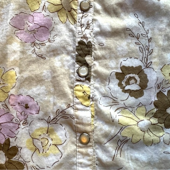 GUESS JEANS Floral Western Snap Button Shirt – Size XS (Fits Juniors XS) - Picture 4 of 12